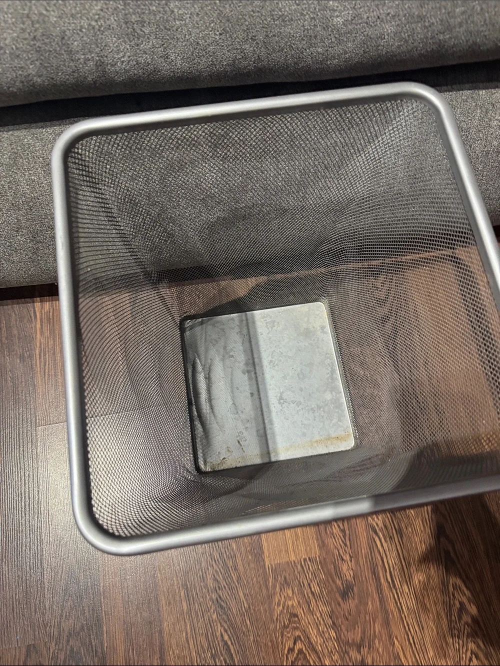 Mesh Wastebasket - Gray